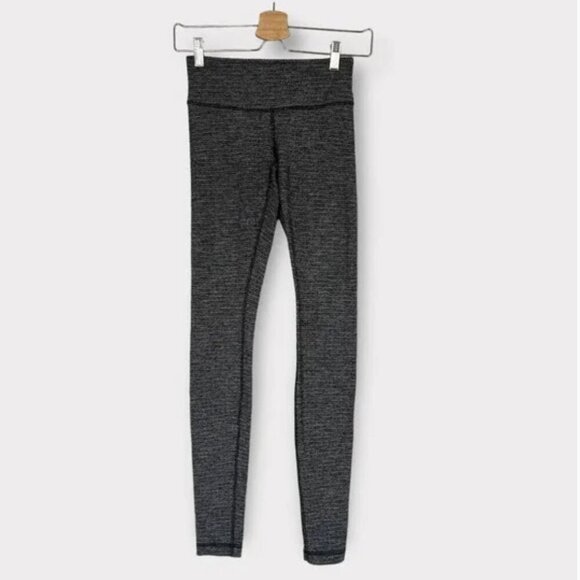 Lululemon Wunder Under Pant Coco Pique Black size‎ 4 - Picture 3 of 6
